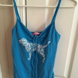 Blue Victoria's Secret PINK Tank Top